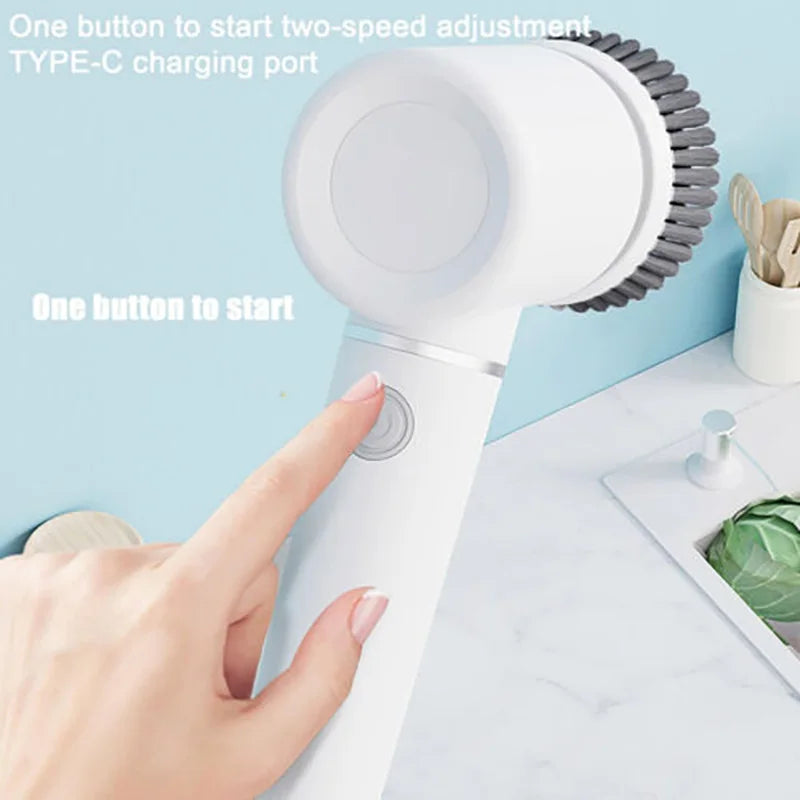 Electric Spin Scrubber – Cordless Handheld Rotating Brush