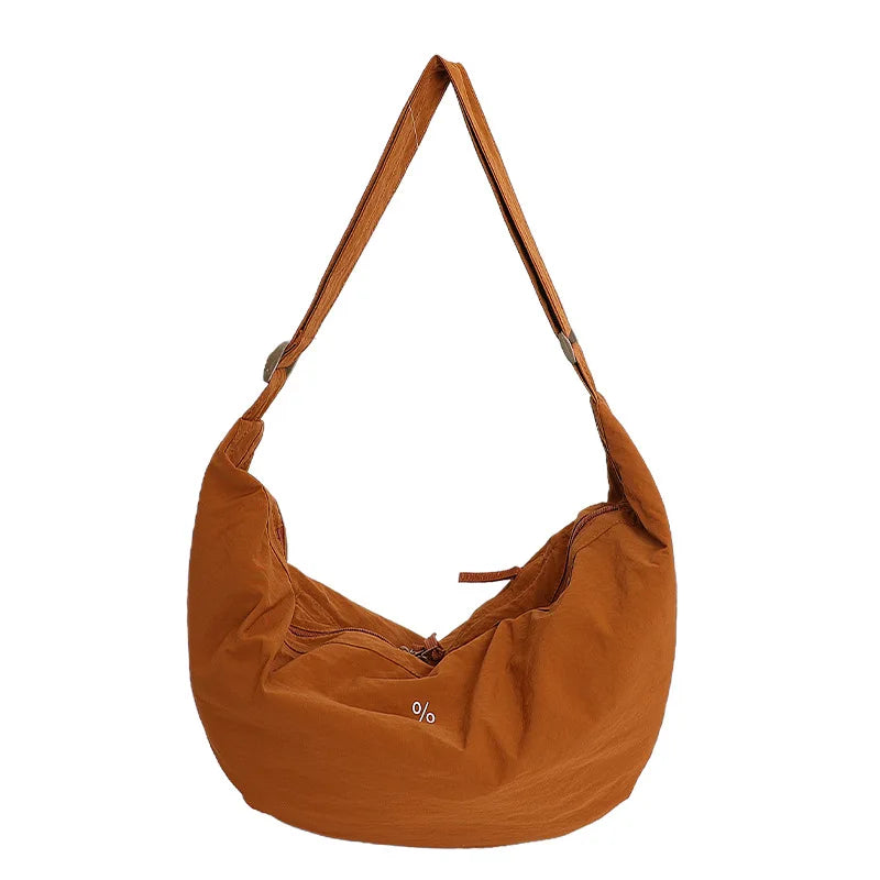 Large Capacity Crossbody Dumpling Bag – Women's Nylon Hobo Bag