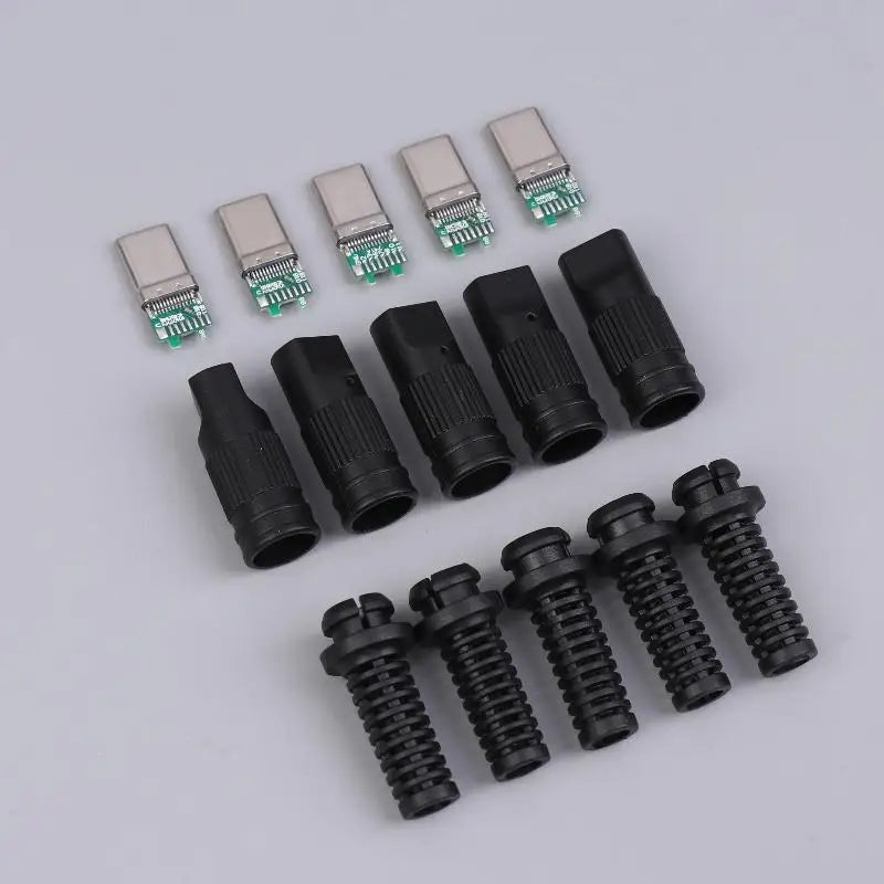USB 3.1 24-Pin Type-C Male Solder Plug DIY Repair 2/5 Pack