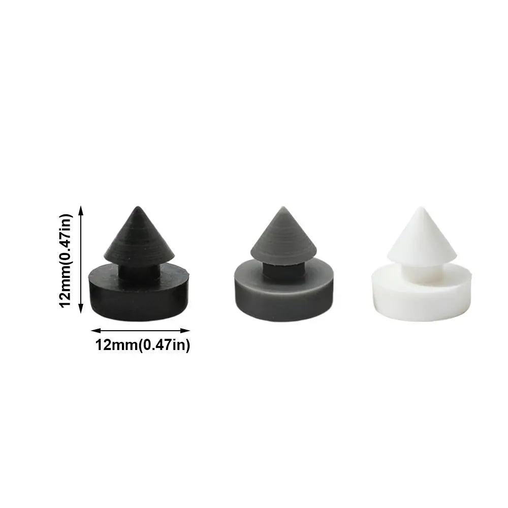 Rubber Elevator Door Bumper Stoppers 12mm | 10-Pack, 3 Colors
