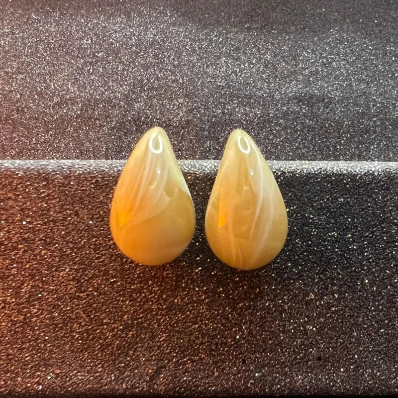 Women's Acrylic Waterdrop Stud Earrings – Lightweight Fashion