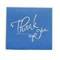 Dark Blue Green Floral Greeting Card – Birthday & Thank You