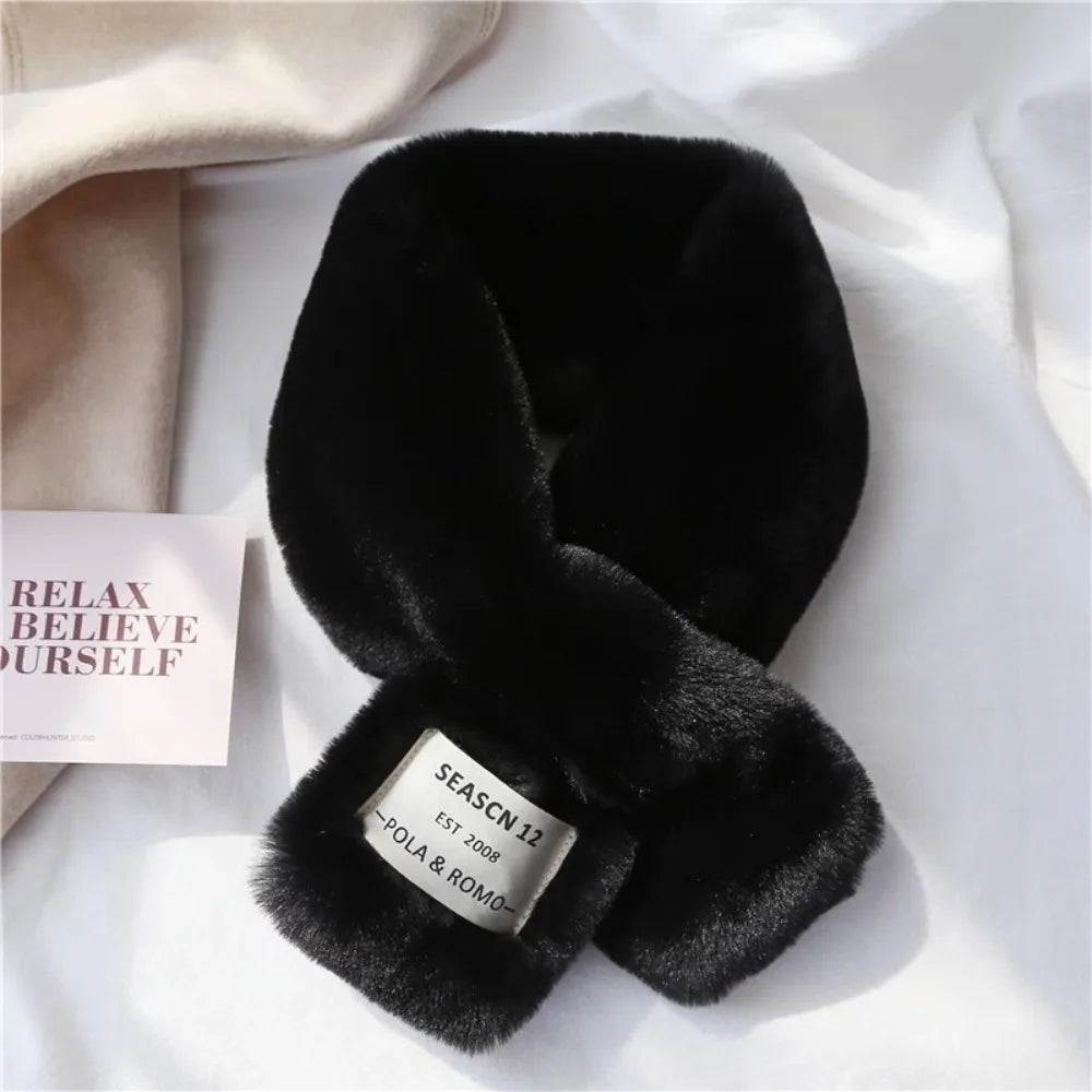 Women's Soft Thickened Knit Cross Scarf – Warm Winter Neckerchief