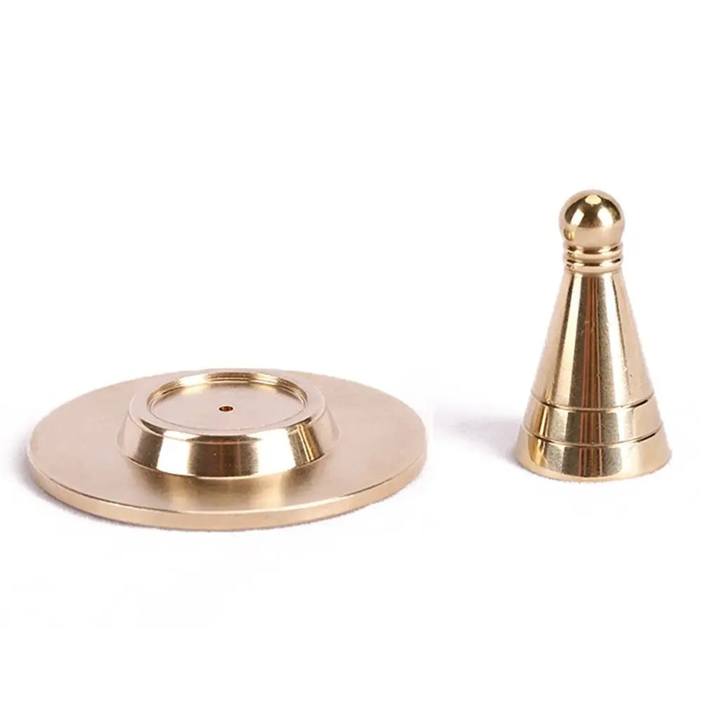 Pure Copper Brass Tower Incense Burner Chinese Retro Censer