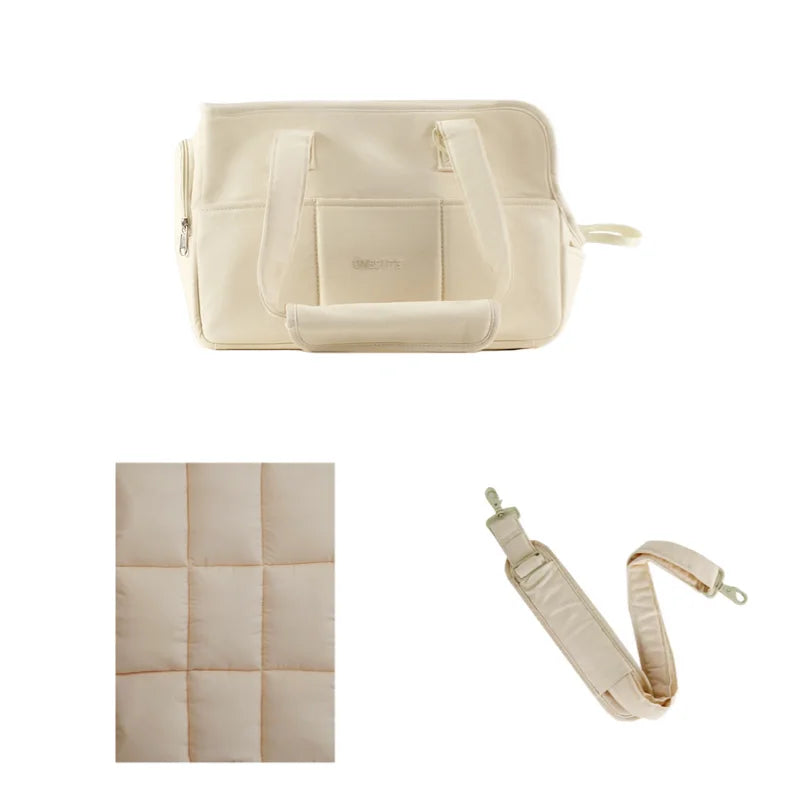 Travel Pet Carrier Bag – Breathable Cotton Shoulder Bag for Pets