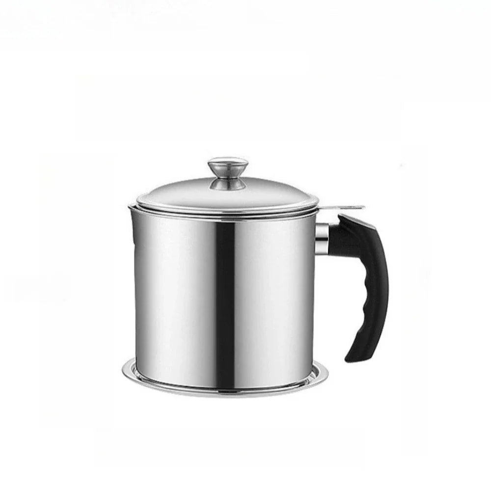 Stainless Steel Oil Filter Cup – Leak-Proof Storage Bottle