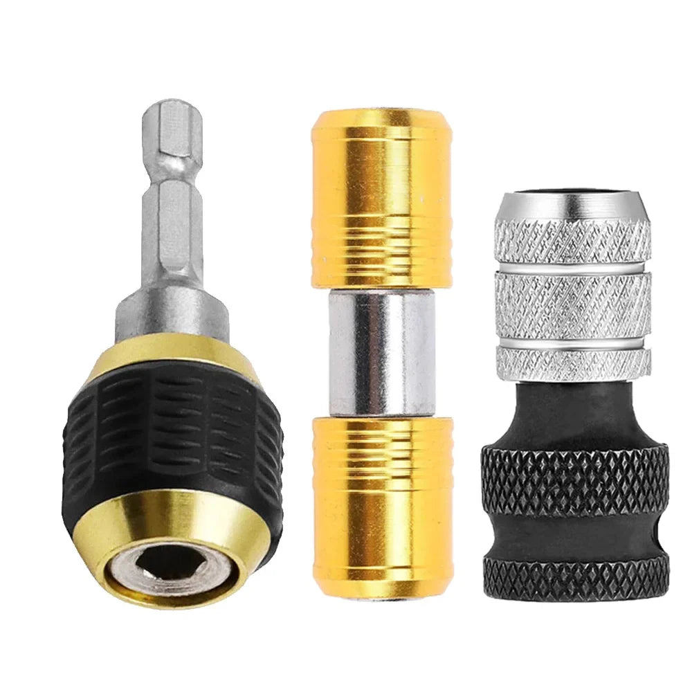 Hex Quick-Change Drill Bit Adapter – Self-Locking Double-Ended