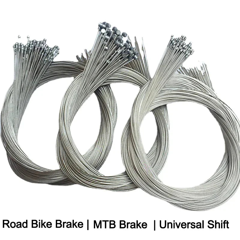 20/50PCS Stainless Steel Bike Brake & Shift Inner Cable Wire