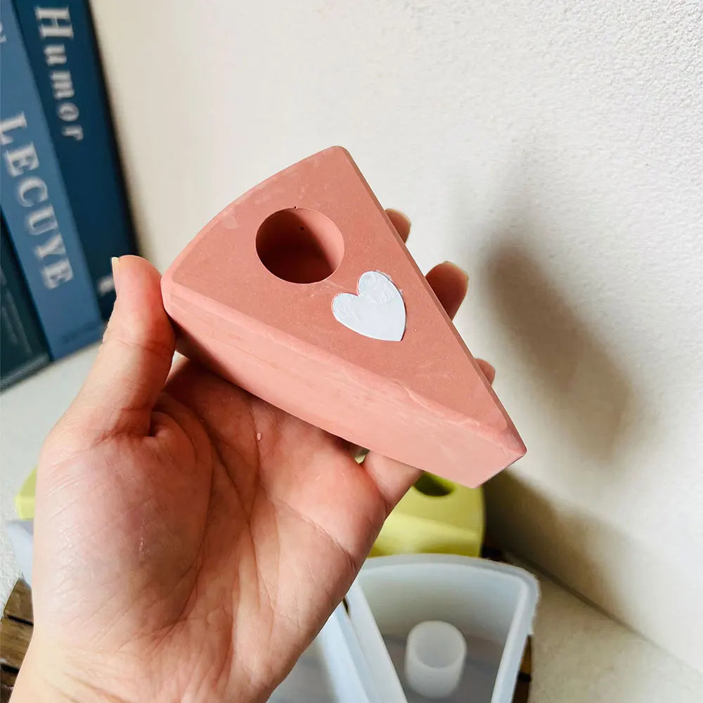 Silicone Candle Mold – Cake Slice, Rainbow Arch & U-Shape
