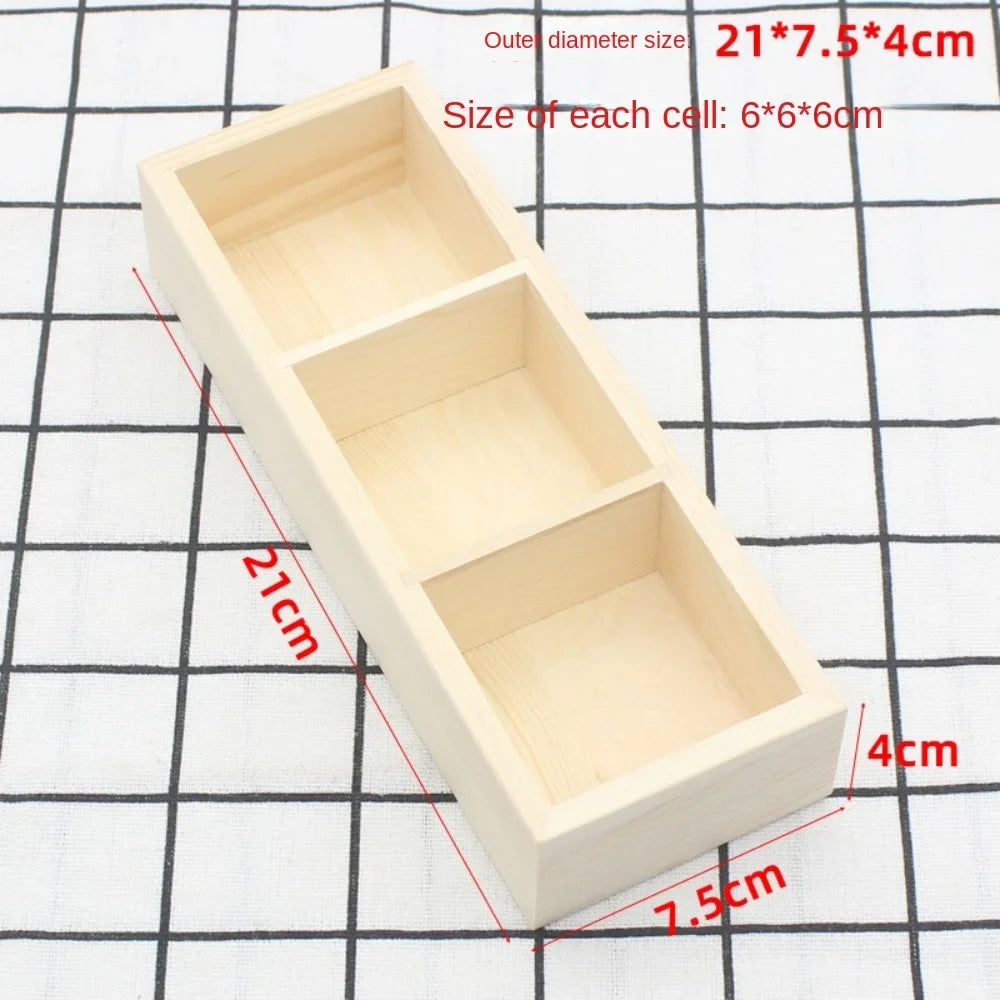 Solid Wood Tea Bag Holder – Retro Vintage Desktop Organizer