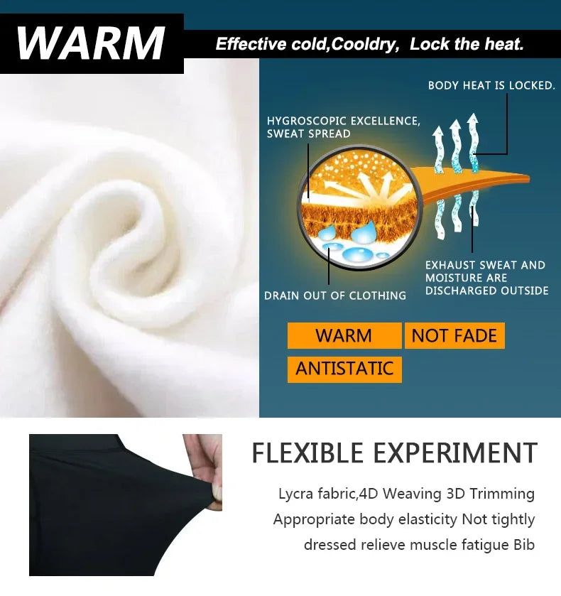 X-Tiger Men's Winter Thermal Cycling Tights | 5D Gel Pad