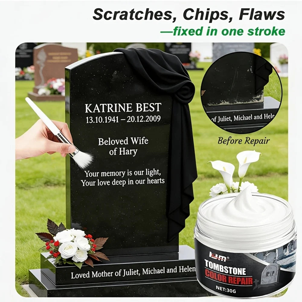 Tombstone Restoration Paste – Repair Faded Inscriptions | KJM
