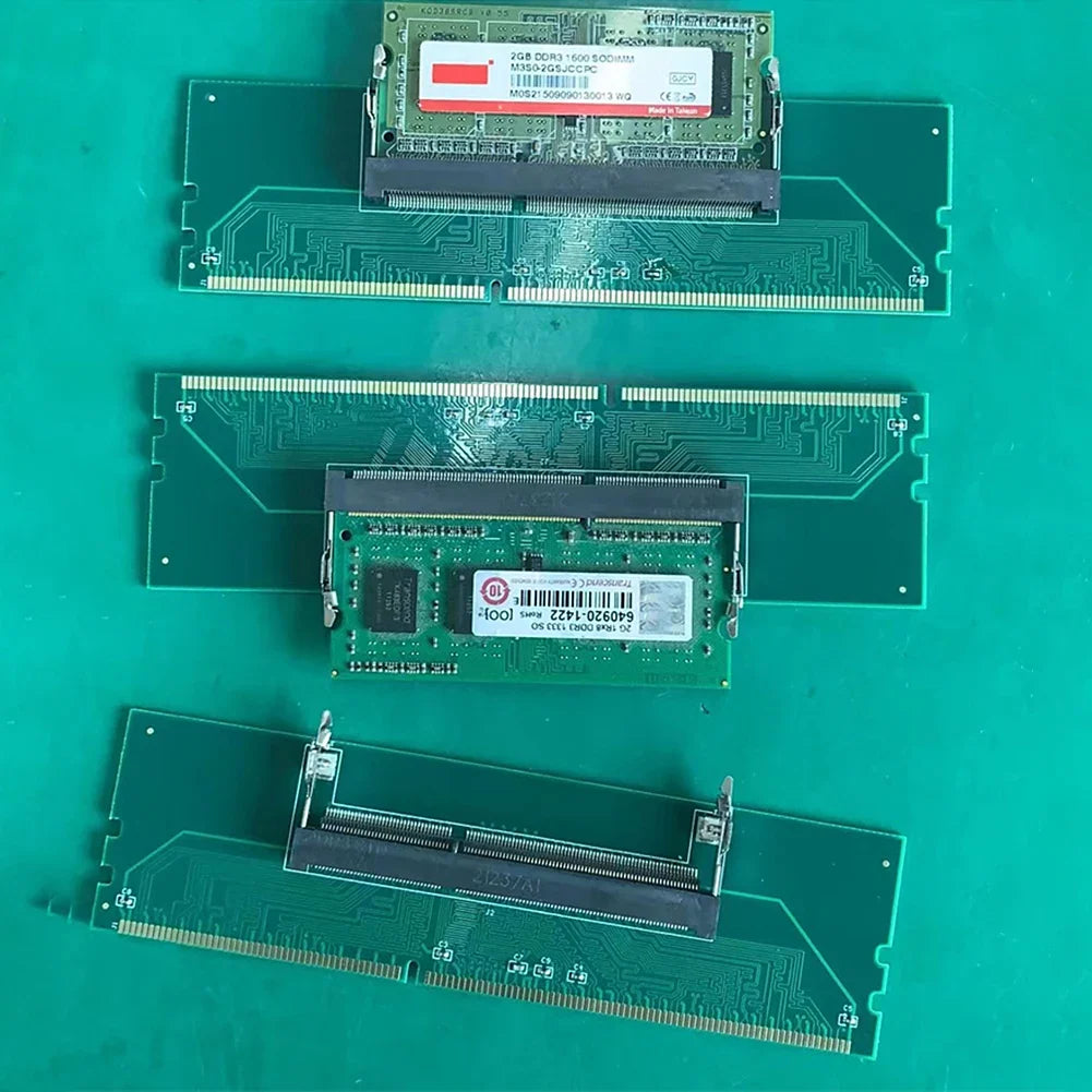 SO-DIMM to DIMM Adapter Card | DDR3 DDR4 DDR5 Laptop to Desktop