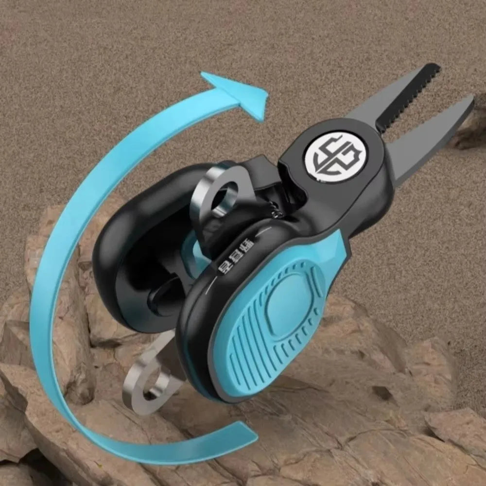 Serrated Fishing Scissors Stainless Steel PE Line Cutter