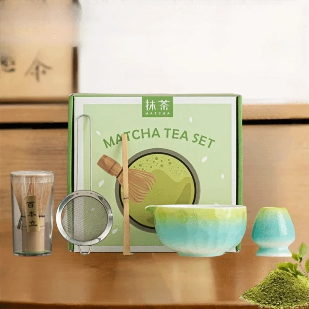 Japanese Matcha Tea Set – Bamboo Whisk, Bowl & Accessories