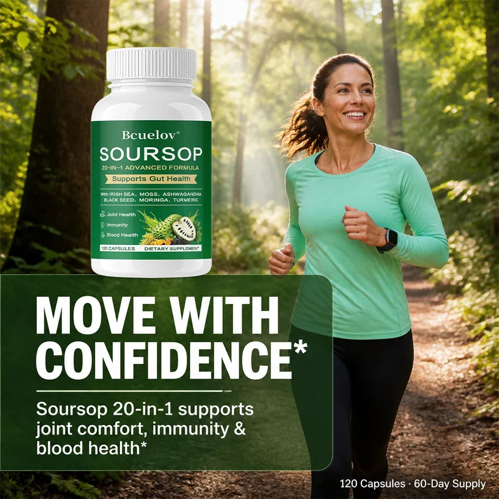 Graviola Soursop Supplement – Immune & Cell Support Capsules