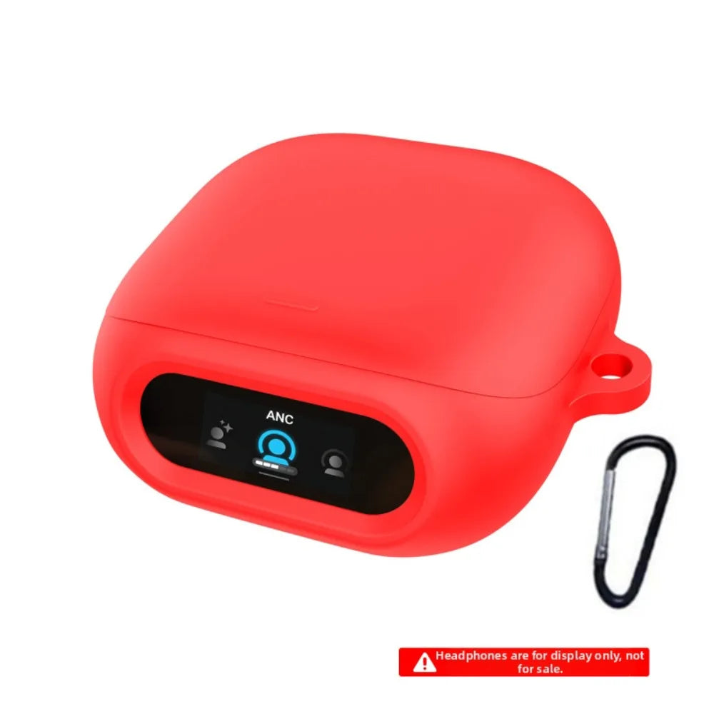 Silicone Case + Carabiner for Anker Soundcore Liberty 5 Pro