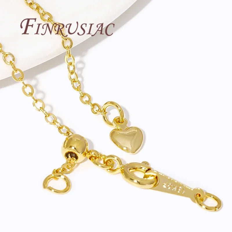 18K Gold Plated Extension Tail Chains with Spring Clasps | DIY