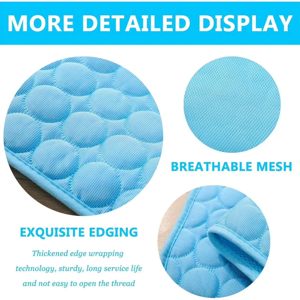 Washable Pet Cooling Mat – Ice Silk, Dogs & Cats, Travel