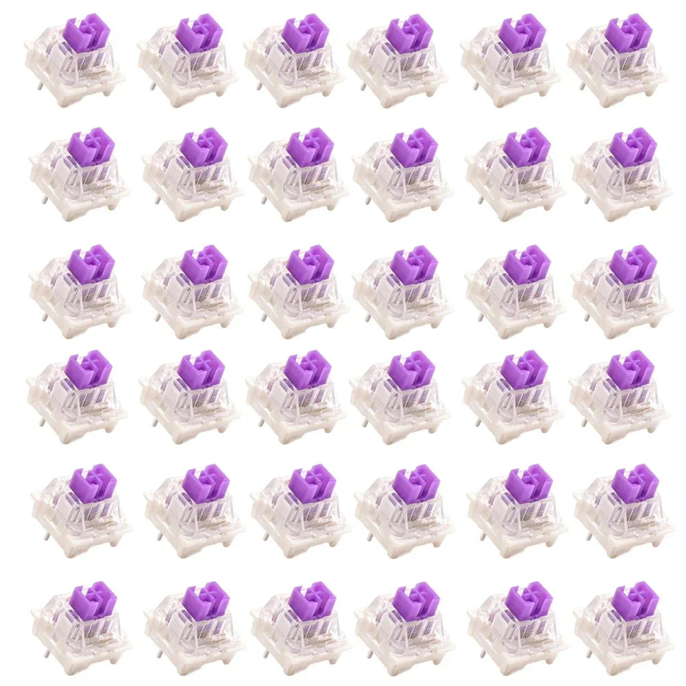DAZZLEEX 50-Pack 3-Pin Tactile Keyboard Switches | MX-Style