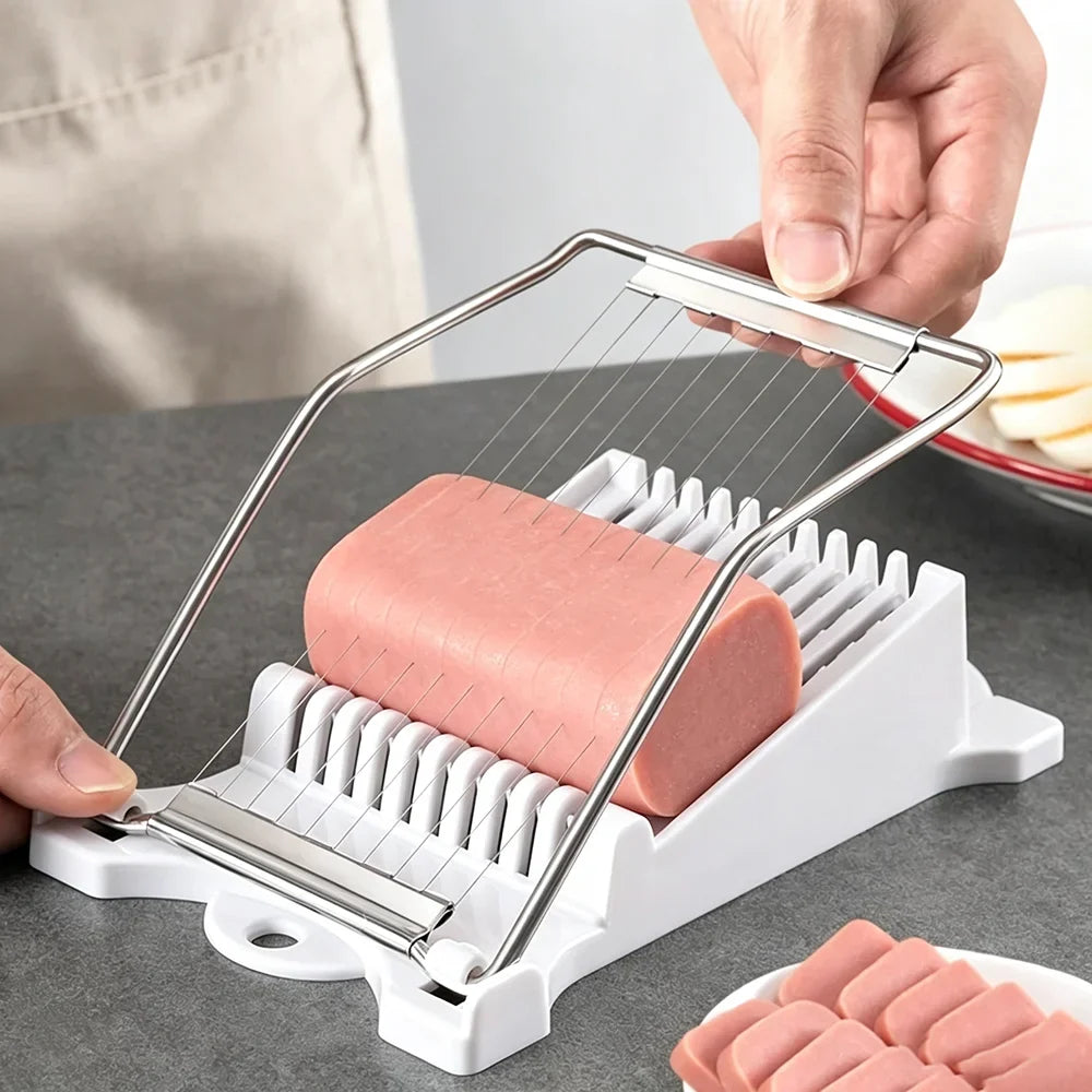 Stainless Steel Manual Wire Slicer – 10 Wires, Adjustable Thickness