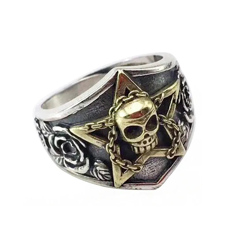 Vintage Punk Adjustable Ring – Eagle Tiger Snake Charm