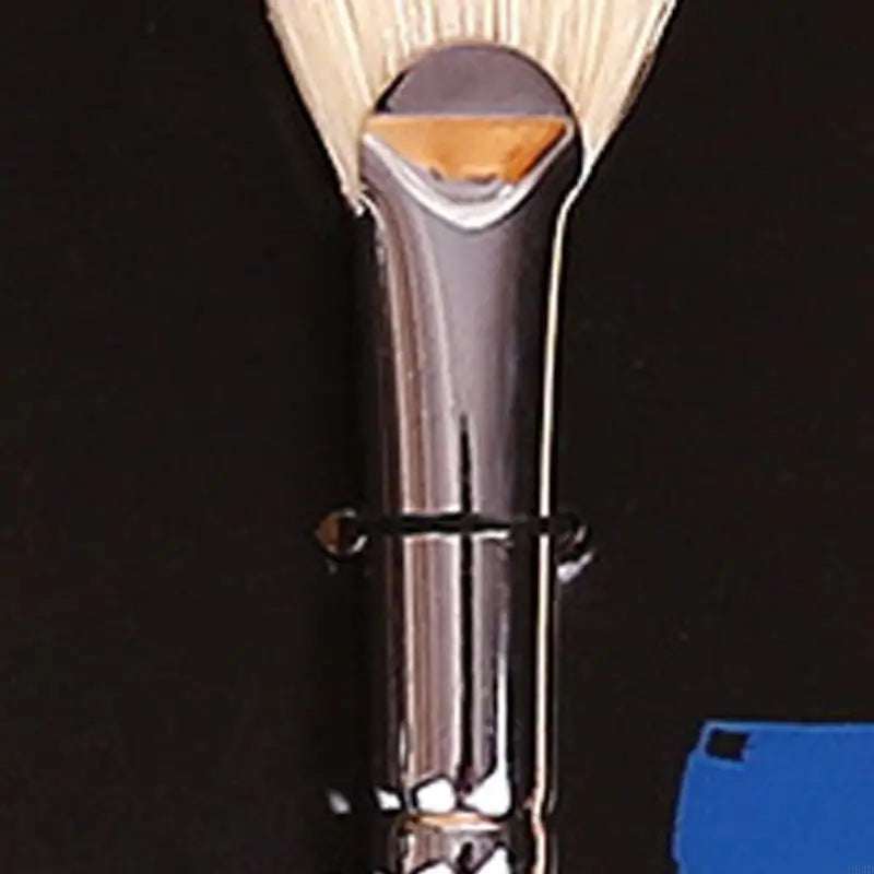 Pig Bristle Fan Paint Brush – Long Handle Artist Acrylic Brush