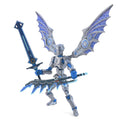 Winged Mech Robot Model – 3D Printed Poseable Desktop Figure
