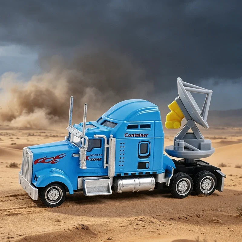 DOW6 Doppler Radar Storm Chaser Truck Toy – 15cm Friction Model