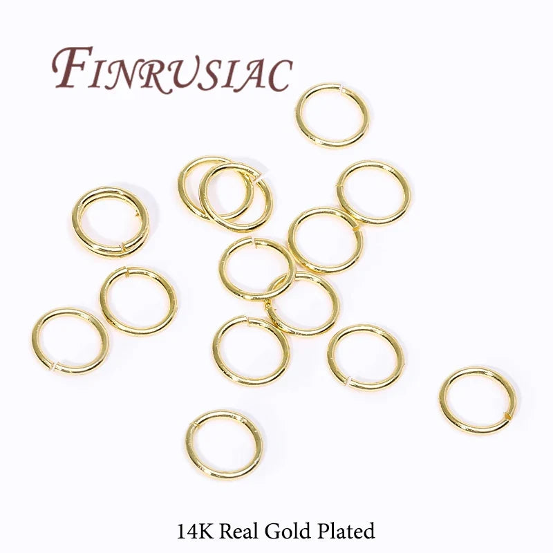 Gold Plated Open Jump Rings 3–8mm | DIY Jewelry Connectors