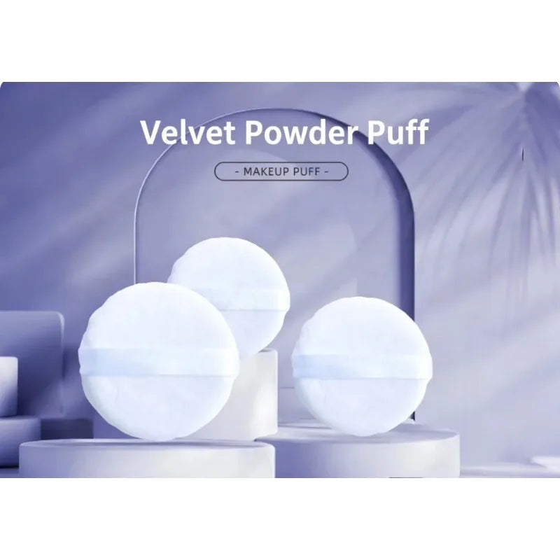 Round White Powder Puffs for Setting & Base Makeup – 2 to 20 Pcs