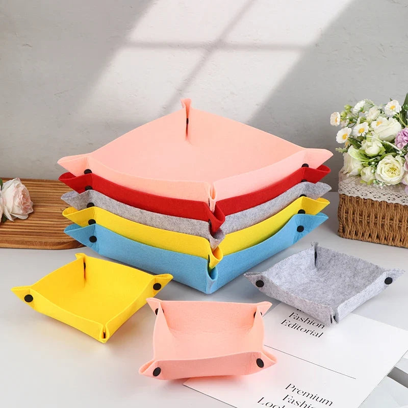 Felt Storage Tray Desktop Organizer – Office & Kids Essentials