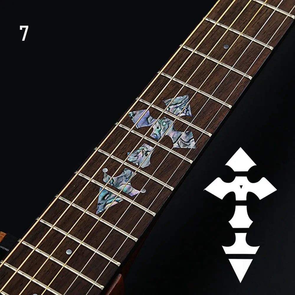 Guitar Fretboard Stickers – Ultra Thin Cross Inlay Decals