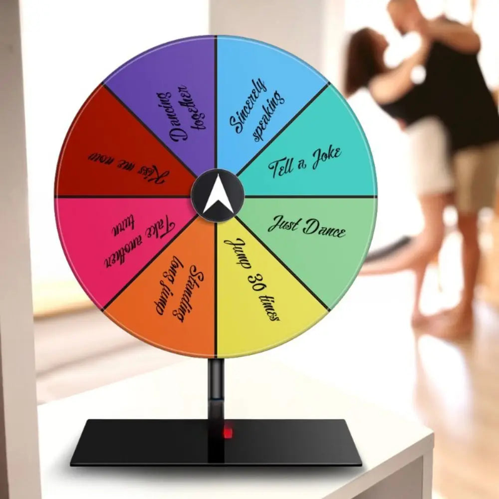 Multicolor Editable Prize Wheel – 8-Slot Spinner Game