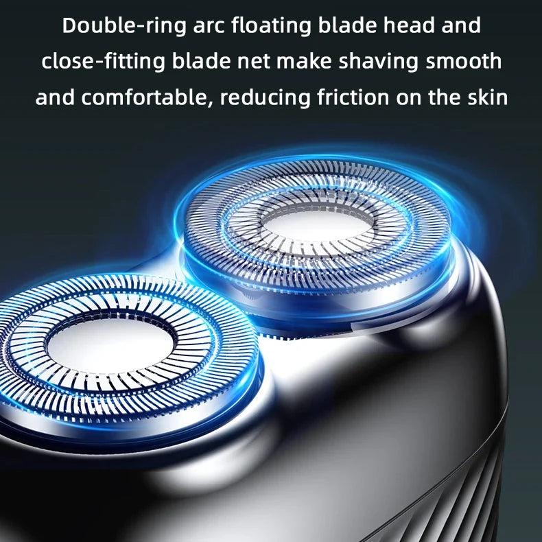 Portable Mini Electric Shaver for Men – IPX7 USB Rechargeable