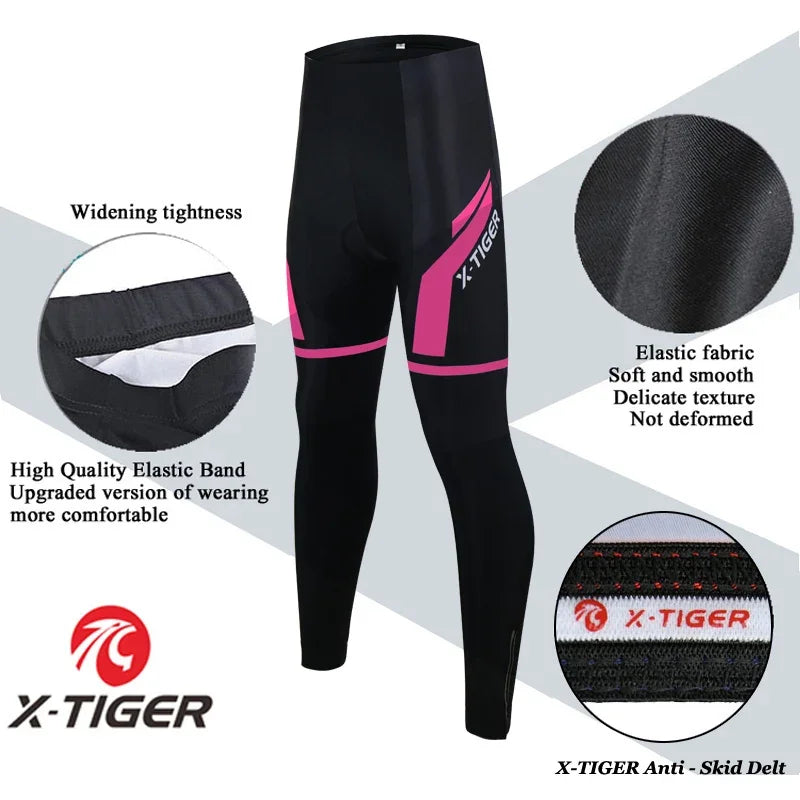 X-Tiger Women's Gel Padded Cycling Pants | MTB Road Bike