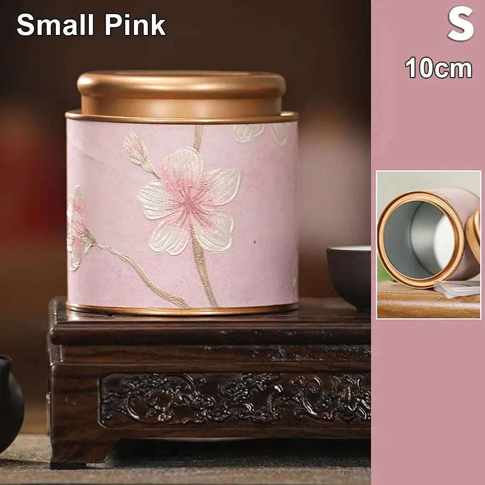 Tinplate Tea Storage Canister – Airtight Sealed Tin Can S/L