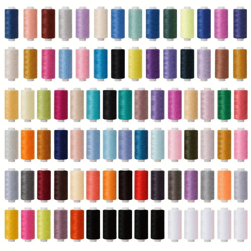 88-Roll Polyester Sewing Thread Set – Machine & Hand Sewing
