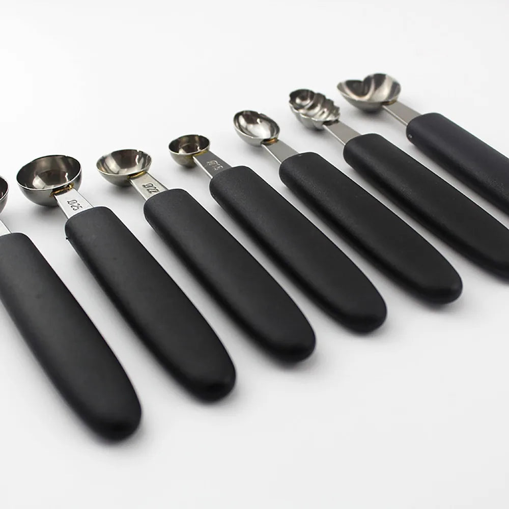 7-Piece Stainless Steel Melon Baller & Fruit Scoop Set