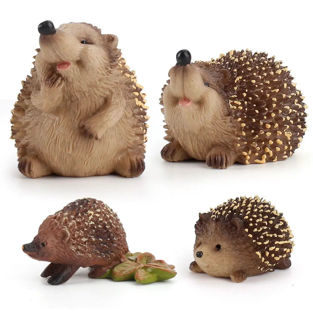 Hedgehog Animal Figurine – Miniature Wildlife Toy & Home Decor