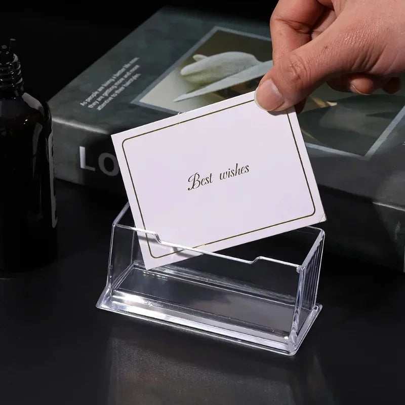Clear Acrylic Business Card & Photocard Storage Box Holder