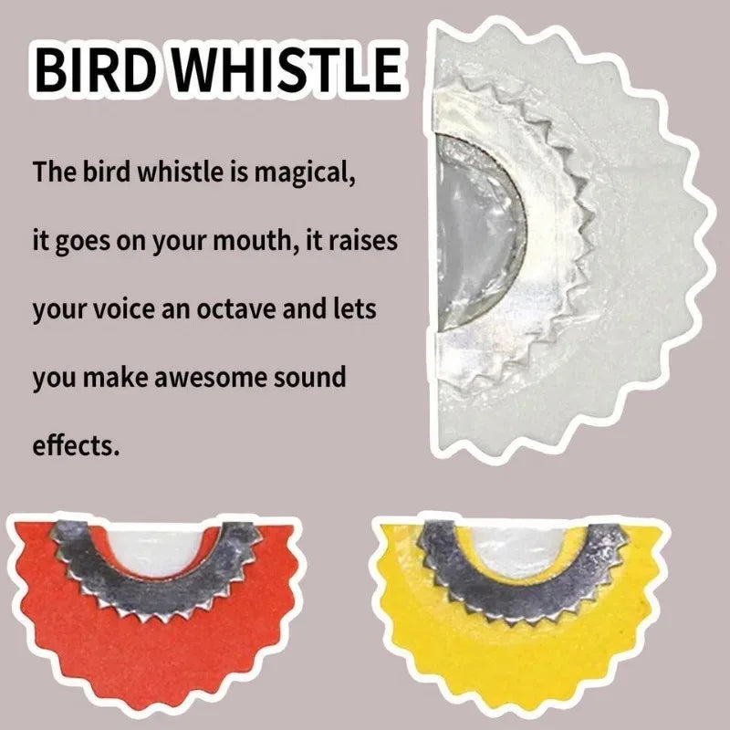 Metal Bird Whistle Toy – Realistic Chirps, Attracts Birds