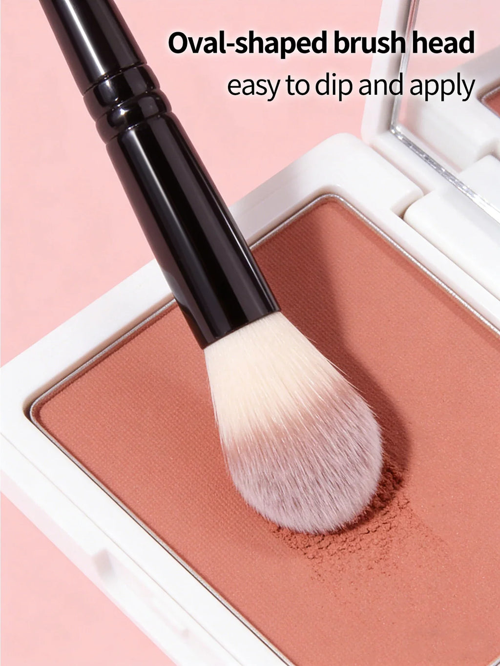 2-Pack Flame Shape Blush Highlighter & Contour Makeup Brushes