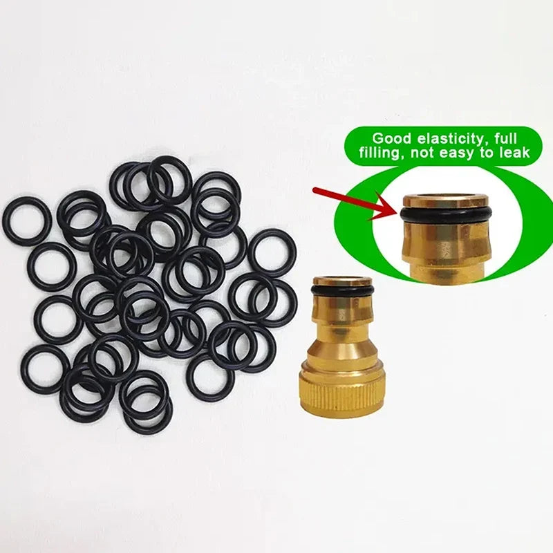 50pcs Garden Pipe O-Ring Sealing Rings – Waterproof Hose Joints