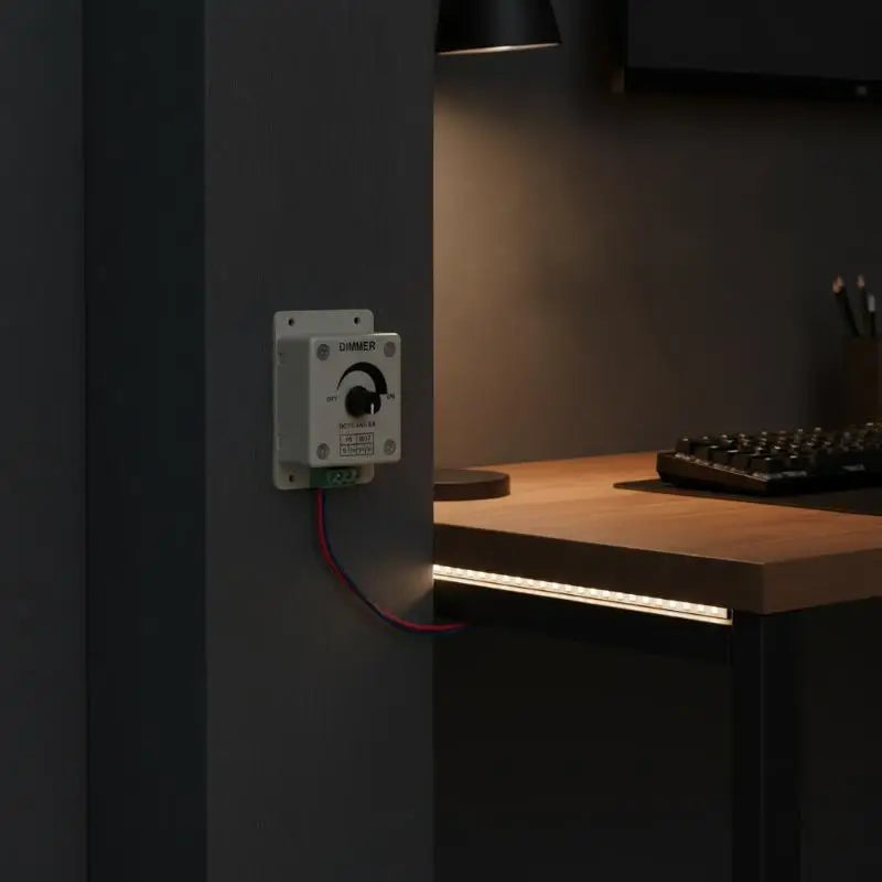 8A LED Rotary Dimmer Switch 12V 24V Knob Controller for LED Strips
