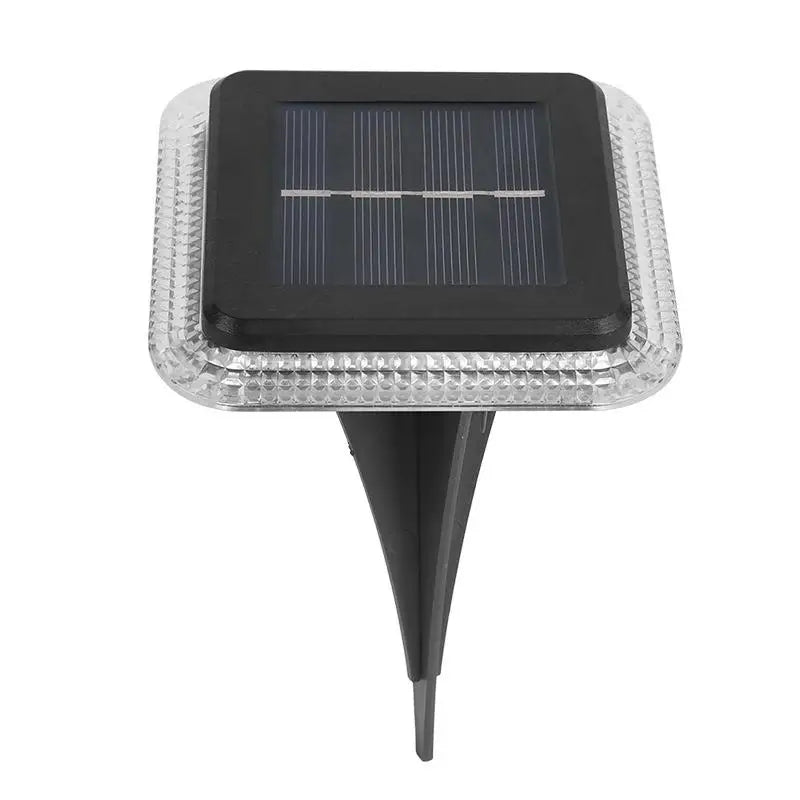 Solar Ground Light 8 LED Warm Waterproof Garden Path Lamp
