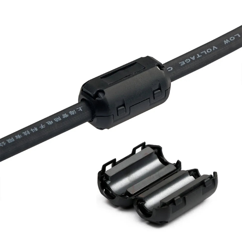 Snap-On Ferrite Bead Clamp EMI Filter Clip 3.5–13mm Cable