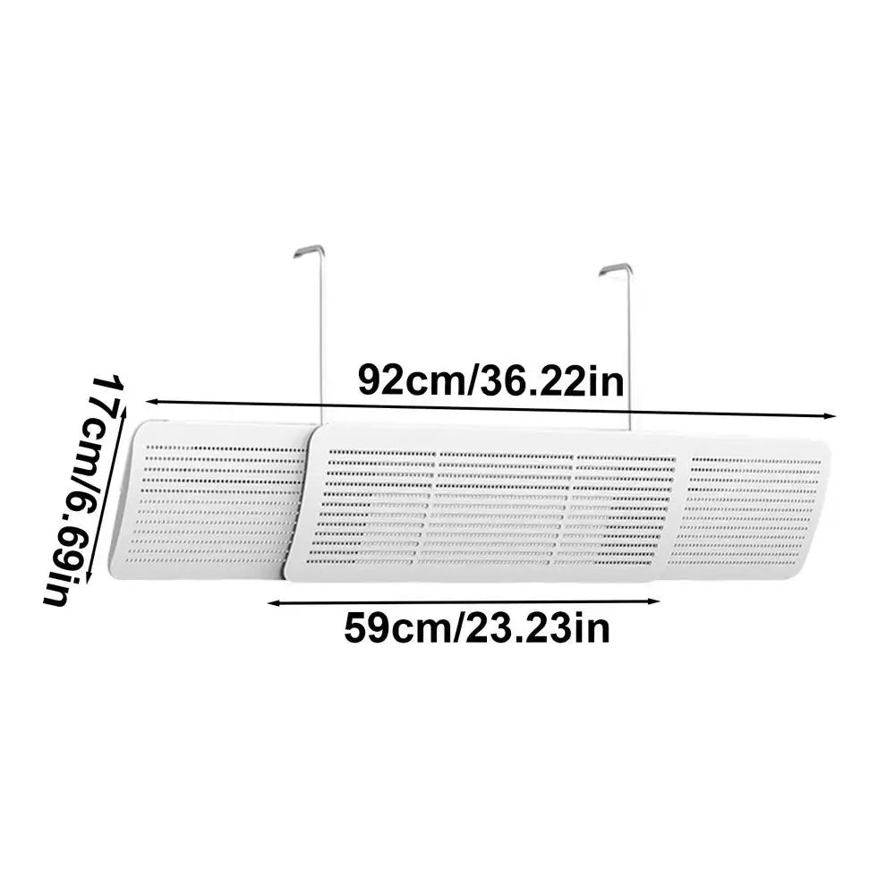 HVAC Vent Deflector – Adjustable AC Airflow Diverter 23–36 In
