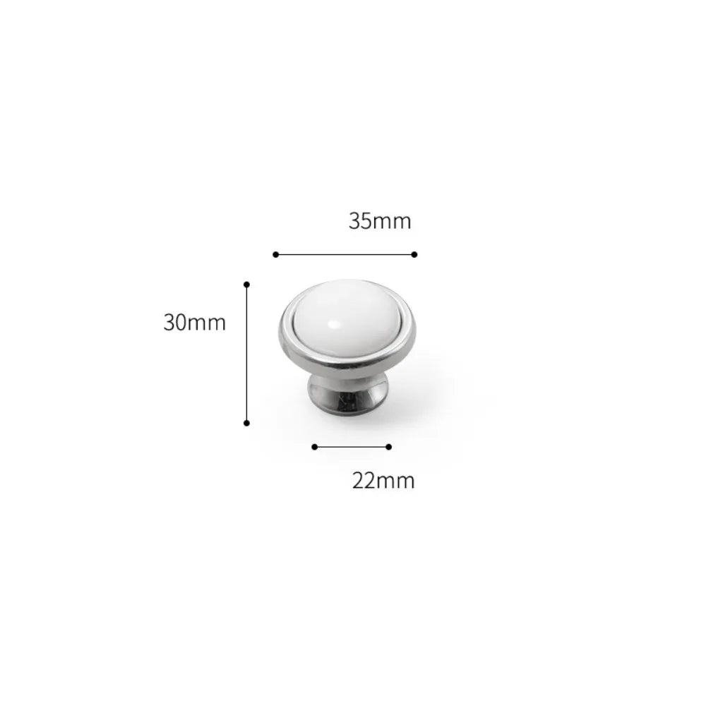 Modern Ceramic Cabinet Handles – Gold & Silver Drawer Pulls