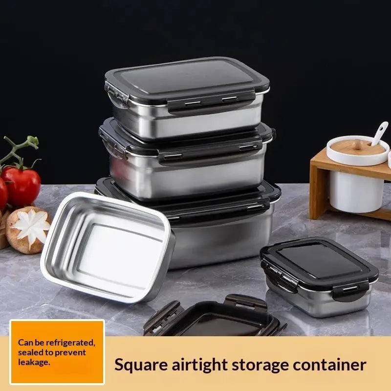 Stainless Steel Lunch Box Food Container with Secure Lid